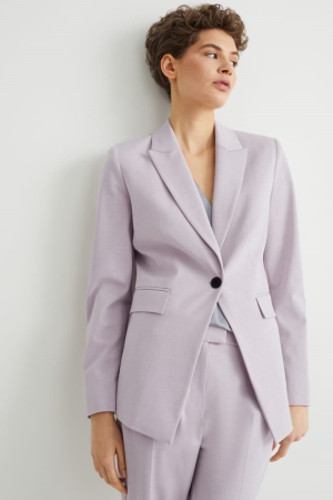 Blazer C&A Business Blazer- Regular Fit 4 Way Stretch Femme Violette Clair | SD2781036