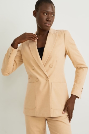 Blazer C&A Regular Fit Recycled Femme Marron Clair | DX5921680