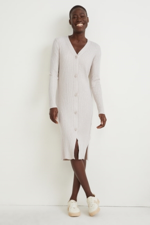 Cardigan C&A Basic With Lenzing™ Ecovero™ Femme Beige | IU5791362