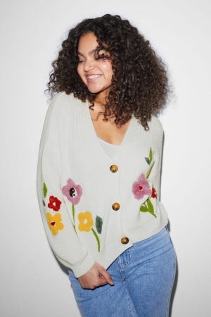 Cardigan C&A Clockhouse Femme Blanche | FR3640912