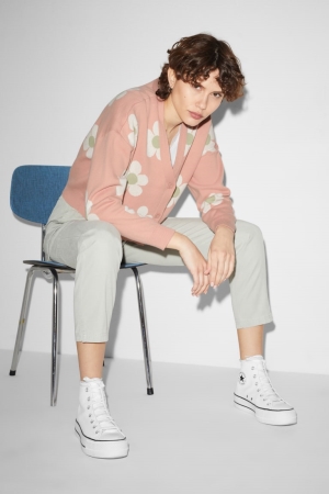 Cardigan C&A Clockhouse Floral Femme Rose | SB2834106