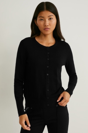 Cardigan C&A Lenzing™ Ecovero™ Femme Noir | RK9615302