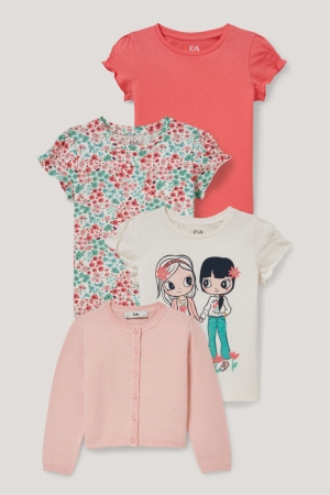 Cardigan C&A Multipack Of 4 And 3 Sleeve s Fille Rose | WG5260739