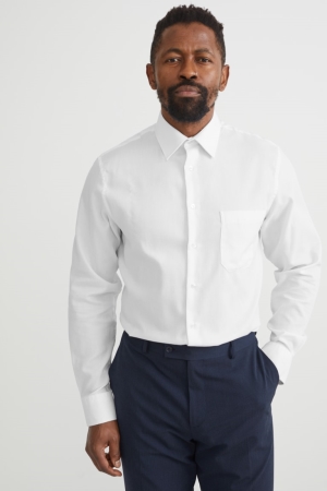 Chemises C&A Business Regular Fit Kent Collar Recycled Homme Blanche | WT5862401