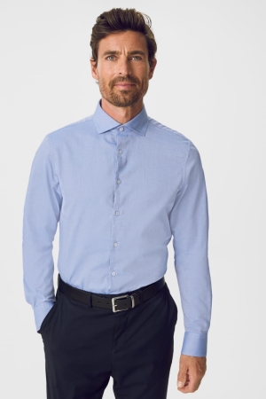 Chemises C&A Business Slim Fit Cutaway Collar Easy-iron Homme Bleu Clair | DF7513692