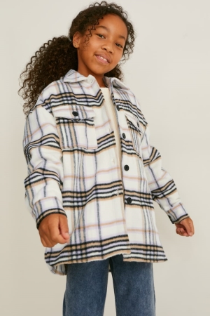 Chemises C&A Check Fille Blanche | RD8506349