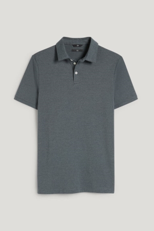 Chemises C&A Polo Flex Organic Coton Homme Vert | CA1268537