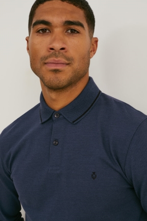 Chemises C&A Polo Flex Organic Coton Lycra® Homme Bleu Foncé | MJ0291374