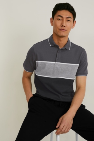 Chemises C&A Polo Homme Noir | QN8704512