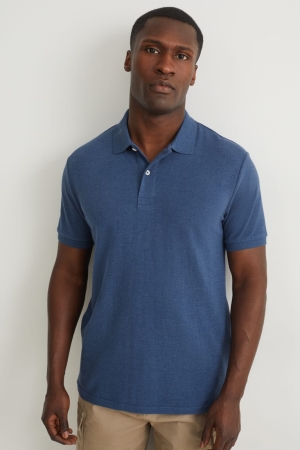 Chemises C&A Polo With Organic Coton Homme Bleu Foncé | BO3091625