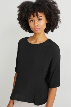 Chemisier C&A Lenzing™ Ecovero™ Femme Noir | ON2079385
