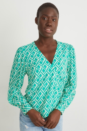 Chemisier C&A Lenzing™ Ecovero™ Patterned Femme Vert | VZ2306194