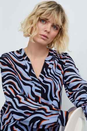 Chemisier C&A Patterned Femme Bleu Bleu Foncé | AL7293184