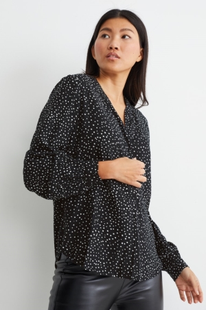 Chemisier C&A Polka Dot Femme Noir | TG2610459