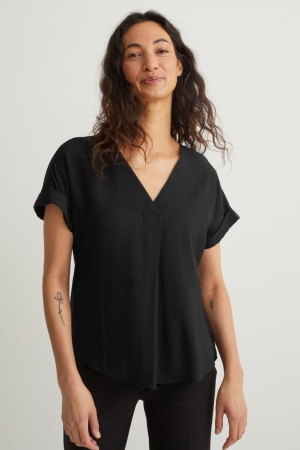 Chemisier C&A With Livaeco™ Fibres Femme Noir | HN4039782