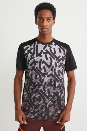 Hauts C&A Active Homme Noir Blanche | QE5287360