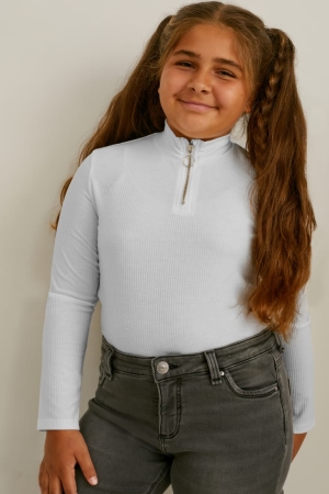 Hauts C&A Extended Sizes Multipack Of 2 Long Sleeve Fille Noir | QU0476912