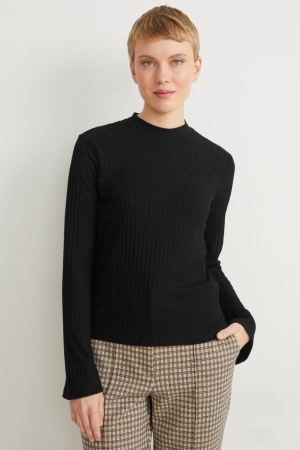 Hauts C&A Long Sleeve Femme Noir | RY5094768