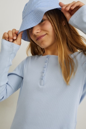 Hauts C&A Long Sleeve Fille Bleu Clair | BS1534689