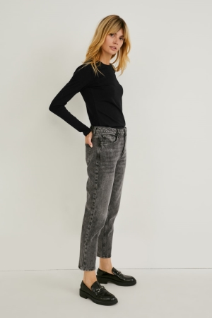 Hauts C&A Multipack Of 2 Basic Long Sleeve Organic Coton Femme Noir | MI8576132