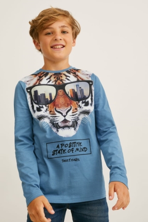 Hauts C&A Multipack Of 2 Long Sleeve Garcon Bleu | HP6104782