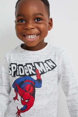 Hauts C&A Multipack Of 2 Marvel Long Sleeve Garcon Bleu Foncé | QI4602895