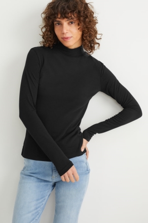 Hauts C&A Polo Neck Femme Noir | NY4128365