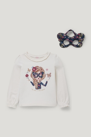 Hauts C&A Set Long Sleeve And Mask 2 Piece Fille Blanche | GQ8421095