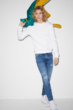 Jean C&A Carrot Lycra® Homme Bleu Bleu Clair | UN4530168