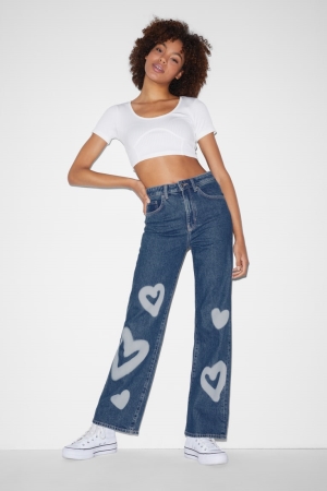 Jean C&A Clockhouse Loose Fit High Taille Femme Bleu | IT7048319