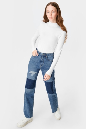 Jean C&A Clockhouse Relaxed Femme Bleu | MW3714298