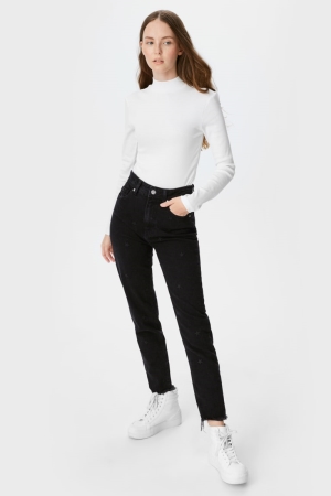 Jean C&A Clockhouse Slim Ankle Femme Noir | CL9760813