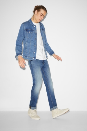 Jean C&A Clockhouse Slim Lycra® Homme Bleu Bleu Clair | IL5971402