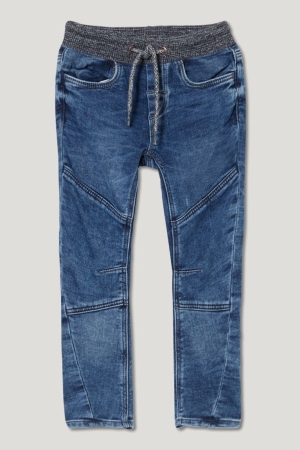 Jean C&A Curved Jog Denim Organic Coton Garcon Bleu Grise | LF0483672