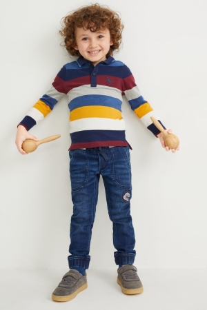 Jean C&A Dinosaur Slim Garcon Bleu Bleu Foncé | FQ1728354
