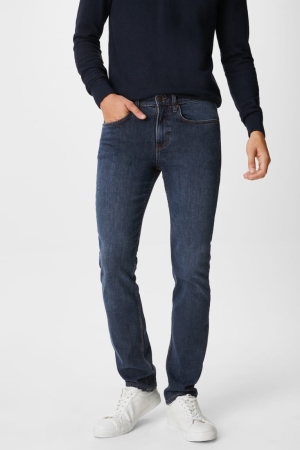 Jean C&A Droit Lycra® Homme Bleu Bleu Foncé | EP9062453