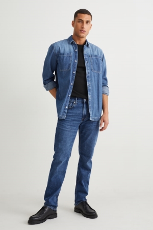 Jean C&A Droit Organic Coton Homme Bleu | FO7308241