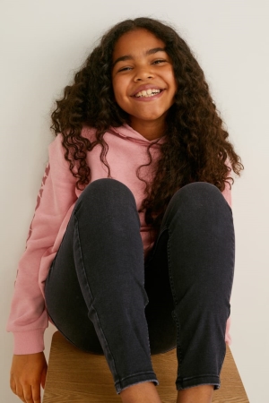 Jean C&A Extended Sizes Mince Fille Bleu Grise Foncé | JE9326805