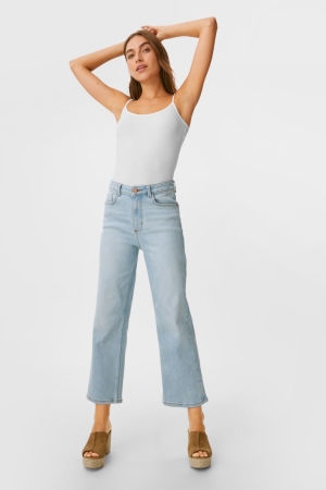 Jean C&A Larges Leg Femme Bleu Bleu Clair | BV4832675