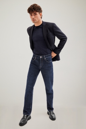 Jean C&A Made In Eu Droit Organic Coton Homme Bleu Bleu Foncé | TU4516270