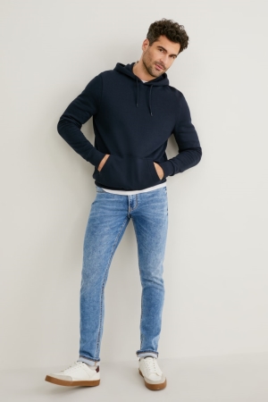 Jean C&A Mince Flex Jog Denim Lycra® Homme Bleu | LW4023185