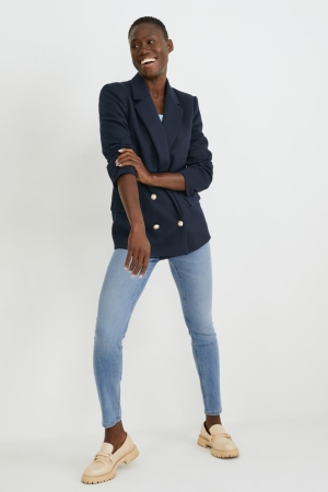 Jean C&A Mince High Taille Shaping Recycled Femme Bleu Bleu Clair | LD6980724