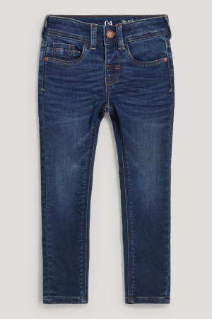 Jean C&A Mince Jog Denim Lycra® Organic Coton Garcon Bleu Bleu Foncé | EP0942681