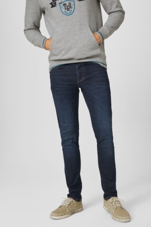 Jean C&A Mince Lycra® Homme Bleu Bleu Foncé | SC9104653