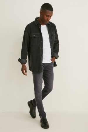 Jean C&A Mince Lycra® Homme Grise | VM0894137