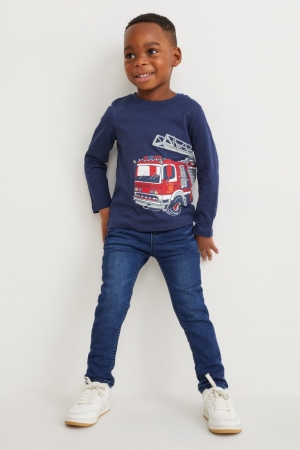 Jean C&A Mince Thermal Garcon Bleu | HK0361827