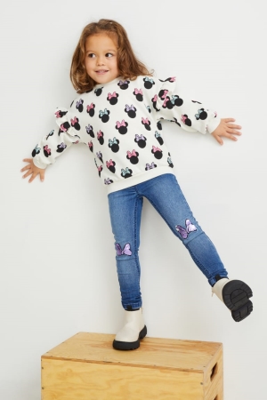 Jean C&A Minnie Mouse Jegging Fille Bleu Bleu Clair | GI4981236