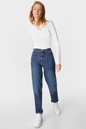 Jean C&A Mom Femme Bleu Bleu Clair | VG5238406