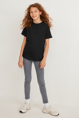 Jean C&A Multipack Of 2 Jegging Fille Bleu Grise Clair | AB4076583