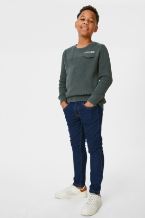 Jean C&A Multipack Of 2 Mince Garcon Bleu Bleu Foncé | VA5238649